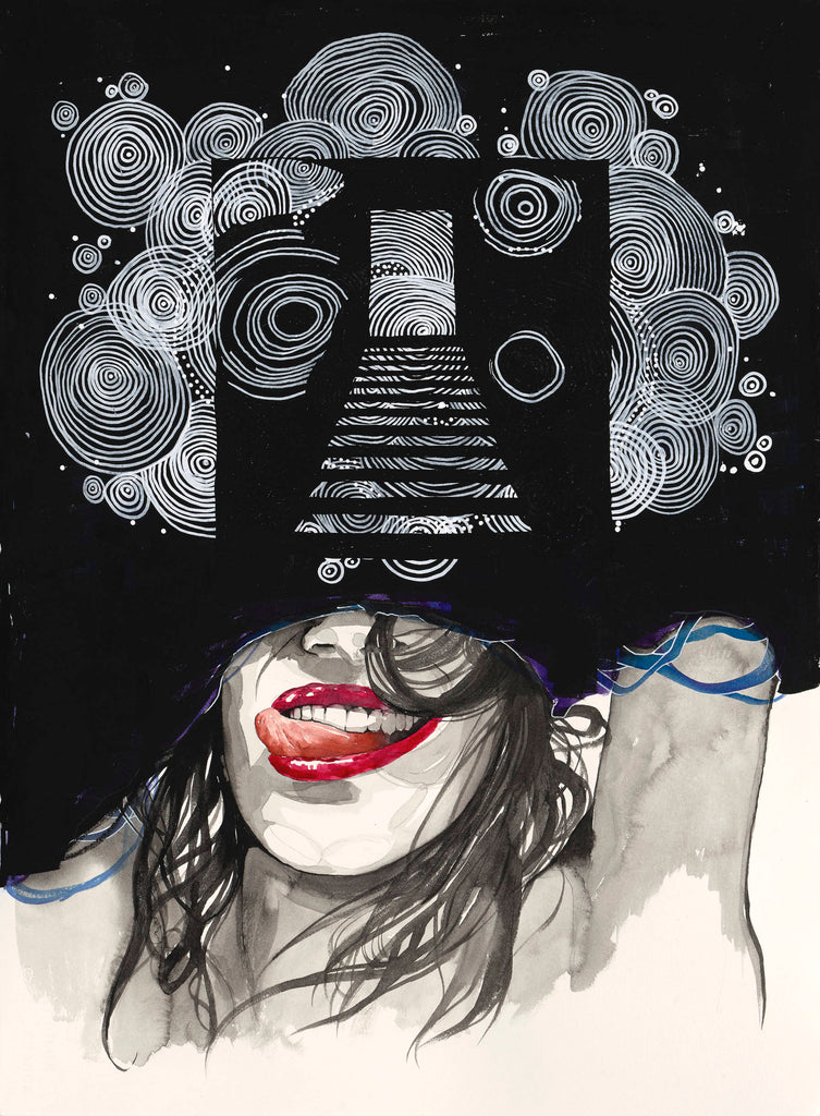 Desktop and Phone Wallpaper - A Smile In A Darkened Room